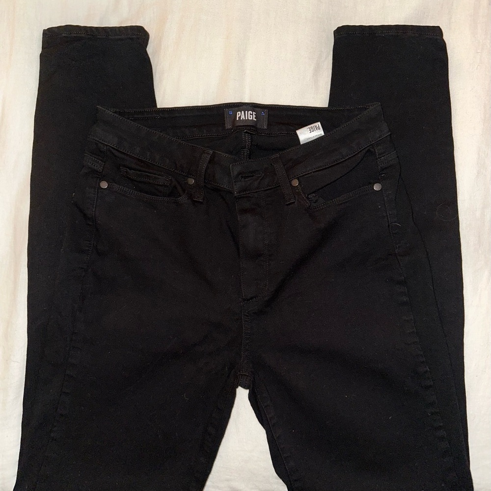Paige Black Huxton Hoxton Ultra Skinny Jeans